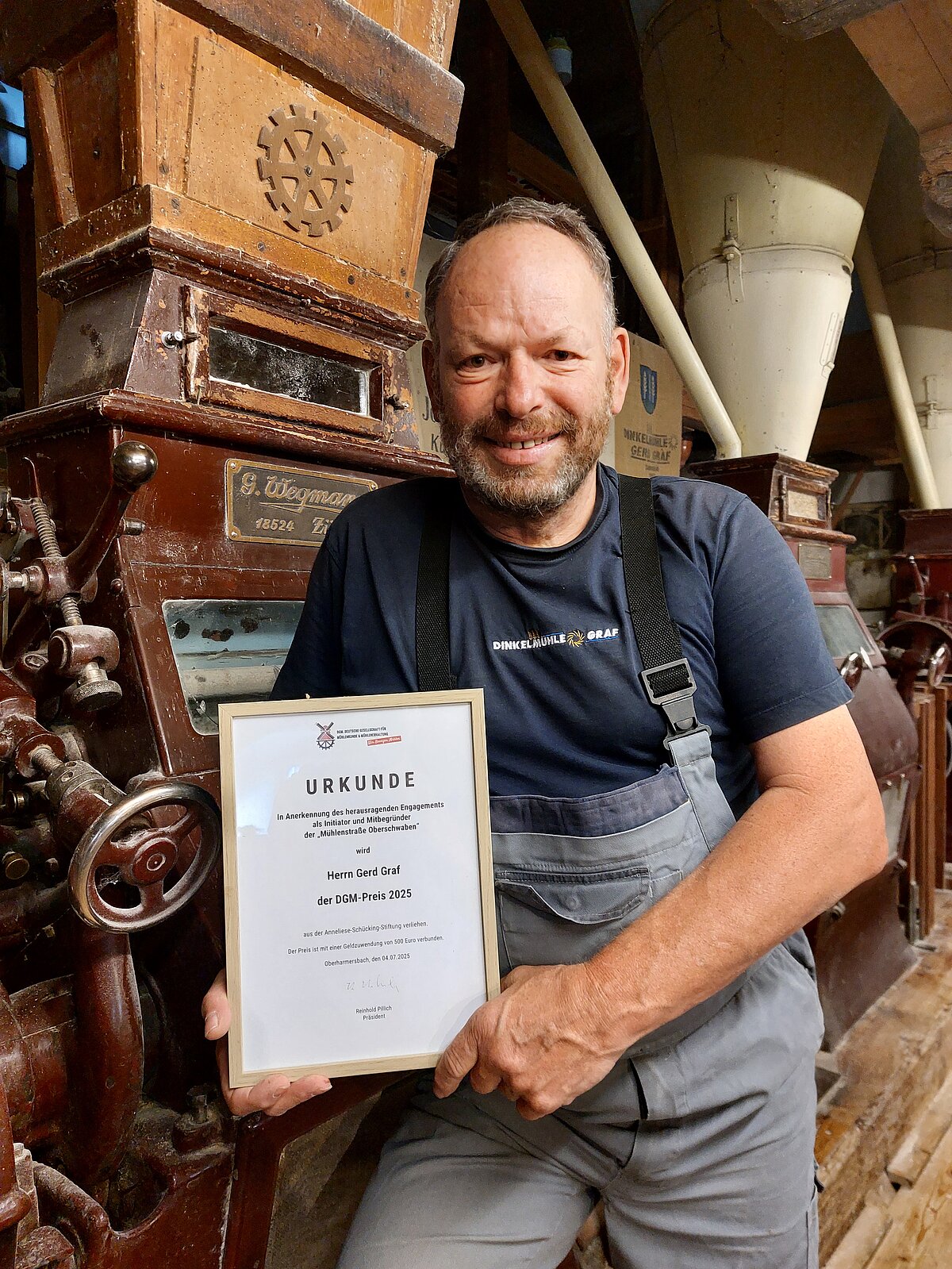 Gerd Graf in seiner Mühle